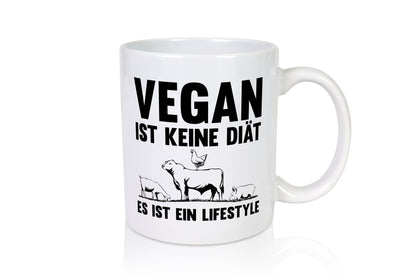 Vegan ist keine Diät es ein Lifestyle | Veganer Humor Geschenkidee Tasse