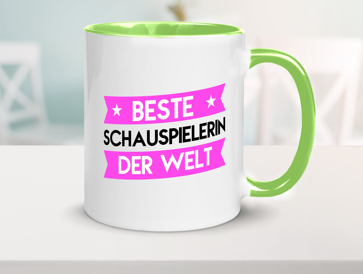Beste Schauspielerin | Theater lustiger Spruch Geschenk Humor Geschenkidee Tasse