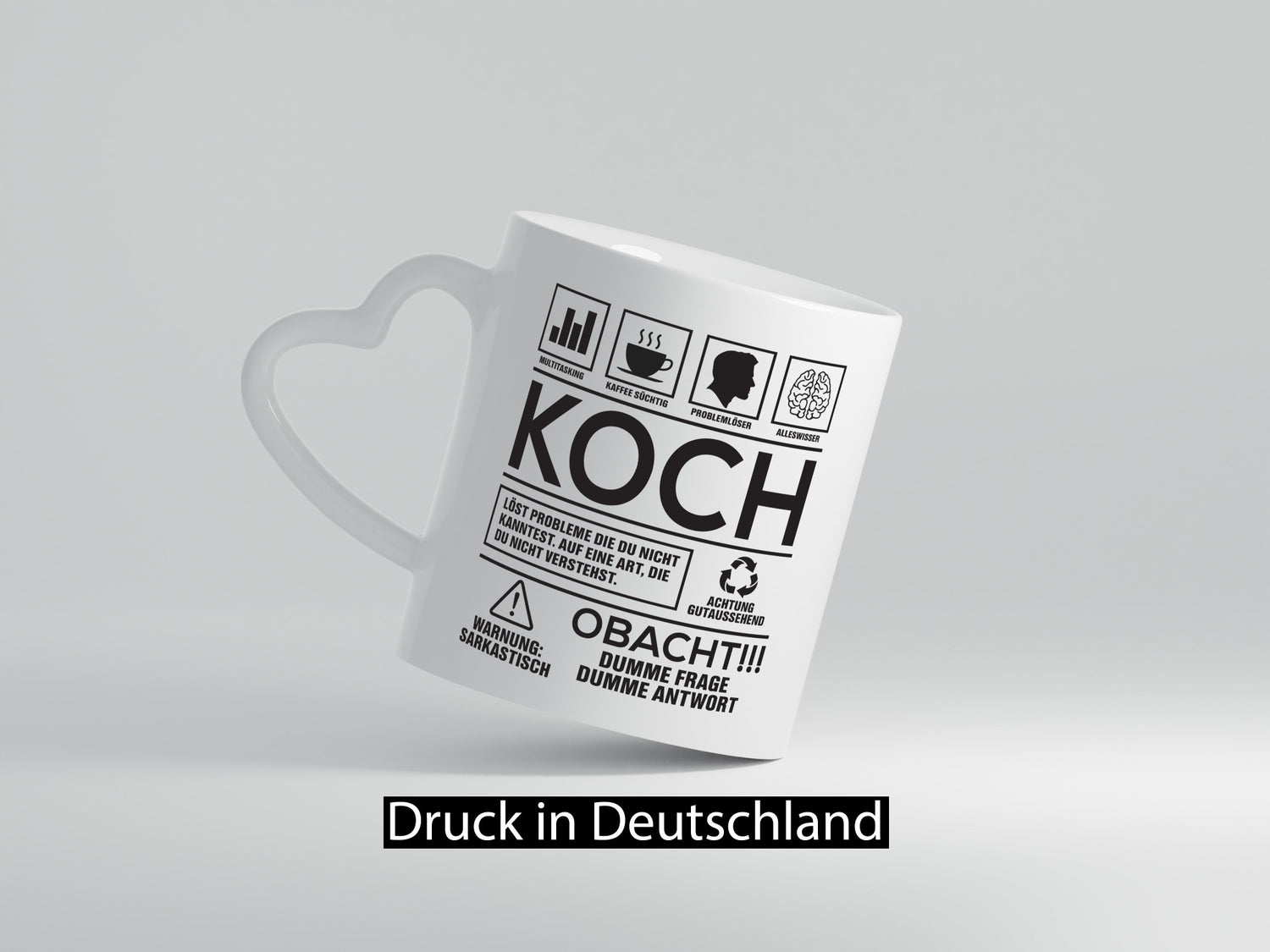 Achtung Probleme Koch | Chefkoch lustiger Spruch Geschenk Arbeit Kollegen Büro