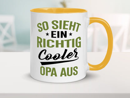 So sieht ein richtig Cooler Opa aus | Großvater Geschenkidee Familie Humor Tasse