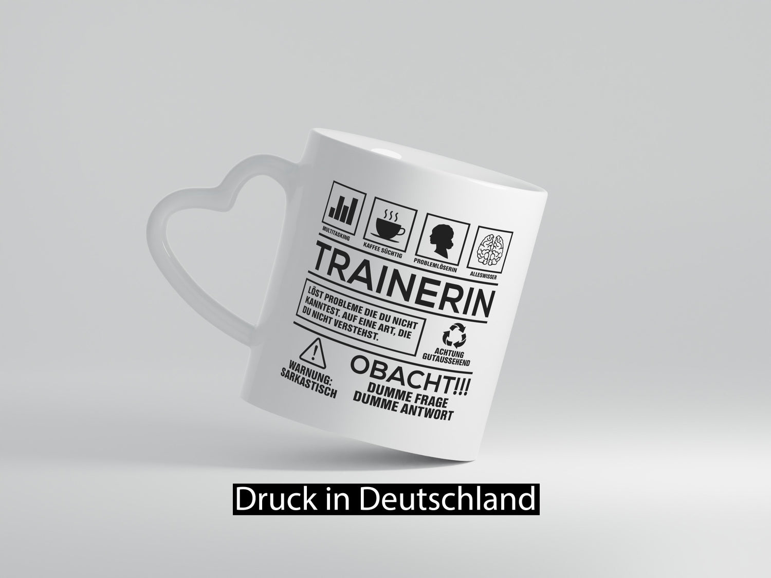 Achtung Probleme Trainerin | Sportverein Humor Geschenk Geschenkidee lustiger