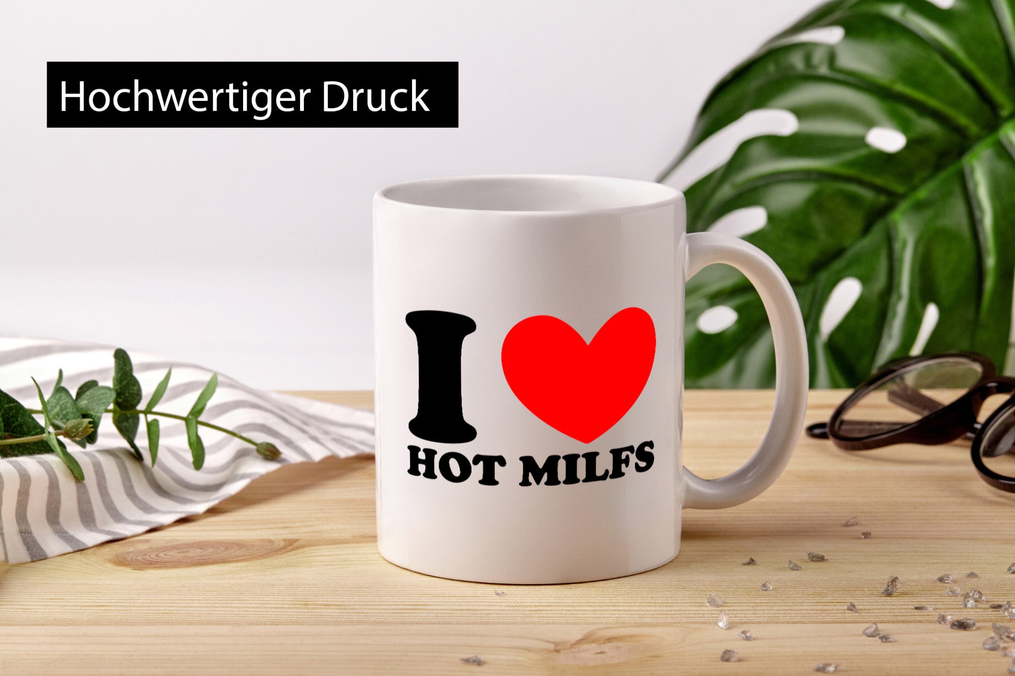 Ich liebe heiße Milfs | Alte Damen Geschenk Humor Geschenkidee lustiger Spruch Tasse