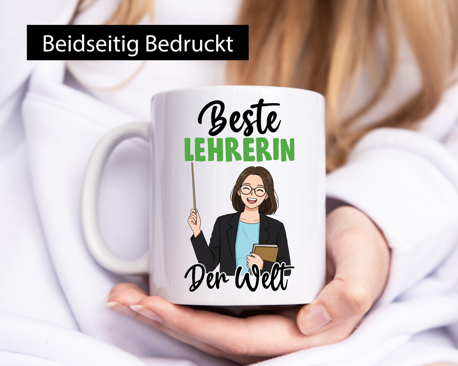 Beste Lehrerin | Schule Beruf Schüler v2 Geschenkidee Arbeit Kollegen Büro