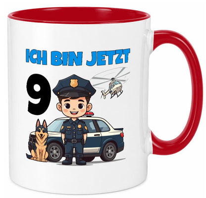 9. Geburtstag | 9 Jahre Polizei Kind Polizeiauto lustig Geschenkidee Geschenk
