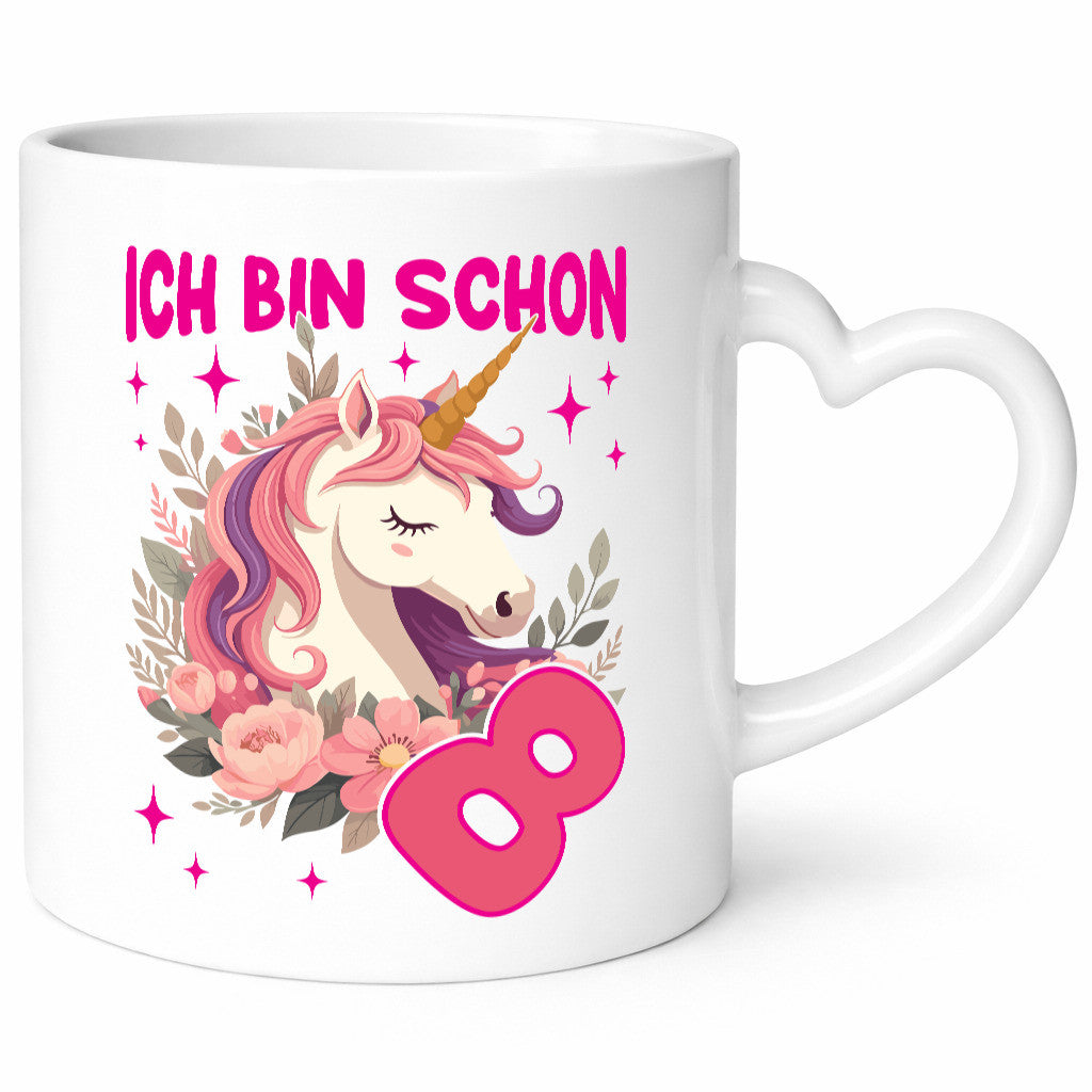 8. Geburtstag | 8 Jahre Einhorn Mädchen Humor Geschenkidee Tasse