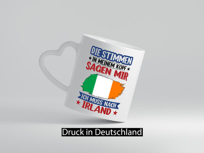 Irland | Urlaub Stimmen in meinem Kopf Traumland Geschenk Humor Geschenkidee