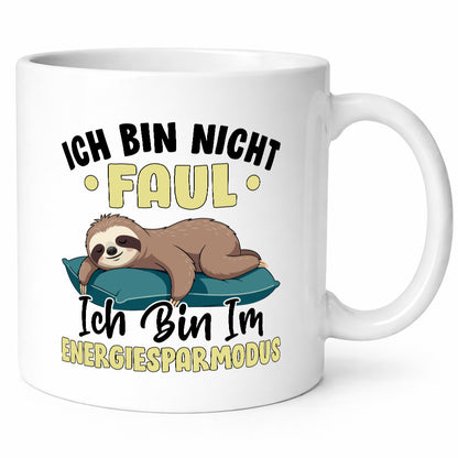 Bin im Energiesparmodus | Faultier v2 lustig Tierliebhaber Humor Geschenk Tasse