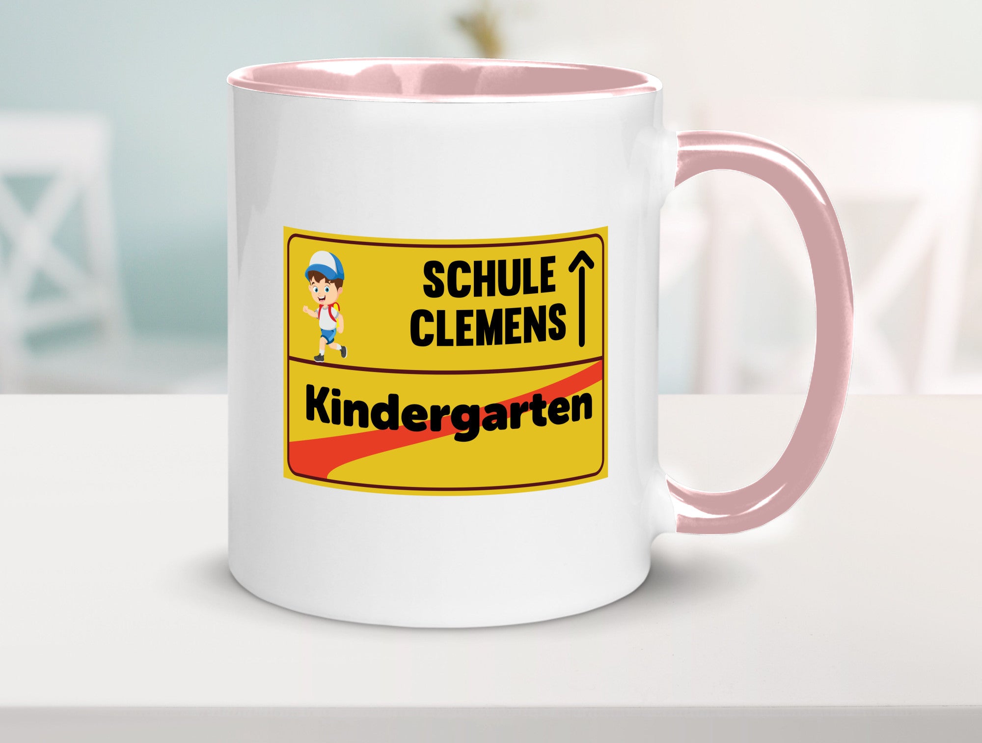 Bye Kindergarten | Schule Clemens Geschenkidee Humor Tasse