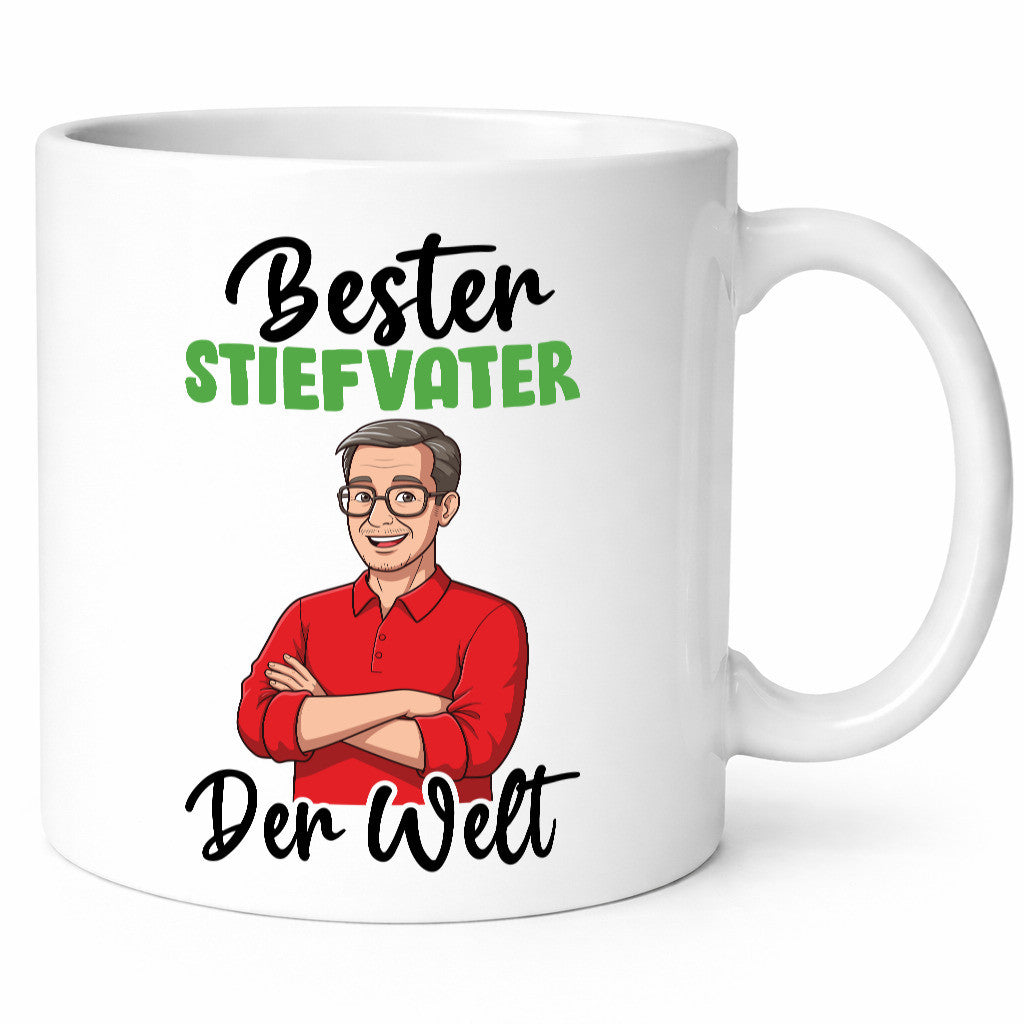 Bester Stiefvater | Stiefsohn lustig Familie Geschenkidee Geschenk Tasse