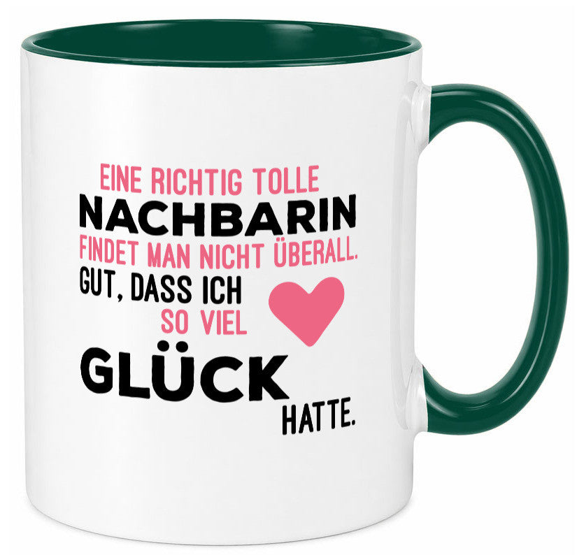 Tolle Nachbarin | Freundschaft gute Nachbarschaft Humor Geschenkidee Tasse