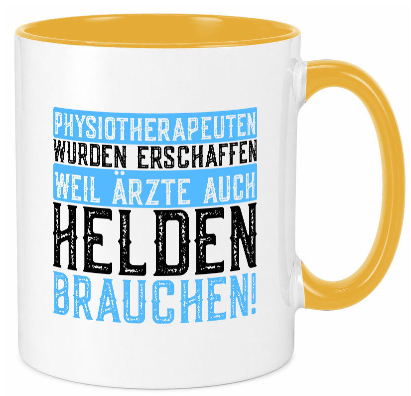 Physiotherapeut | Helden Therapeutin lustiger Spruch Humor Geschenkidee Tasse