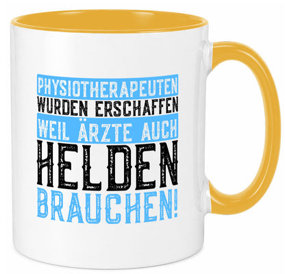 Physiotherapeut | Helden Therapeutin lustiger Spruch Humor Geschenkidee Tasse