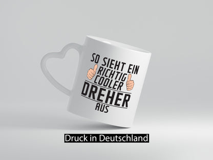 Richtig Cooler Dreher | Fräser Humor Geschenkidee Tasse