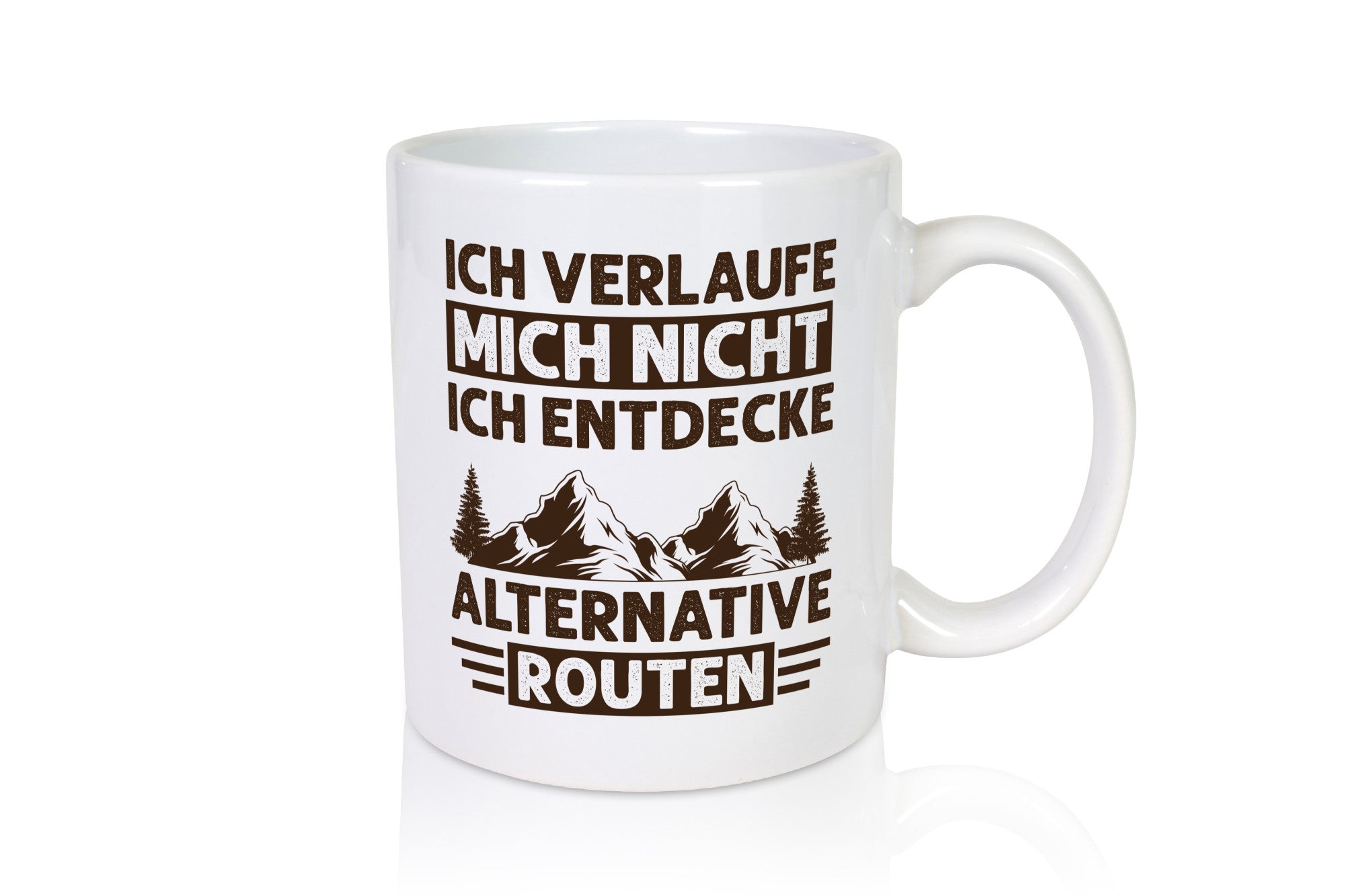 Nicht verlaufen, alternative Routen entdecken | Berge Wald Geschenkidee Humor
