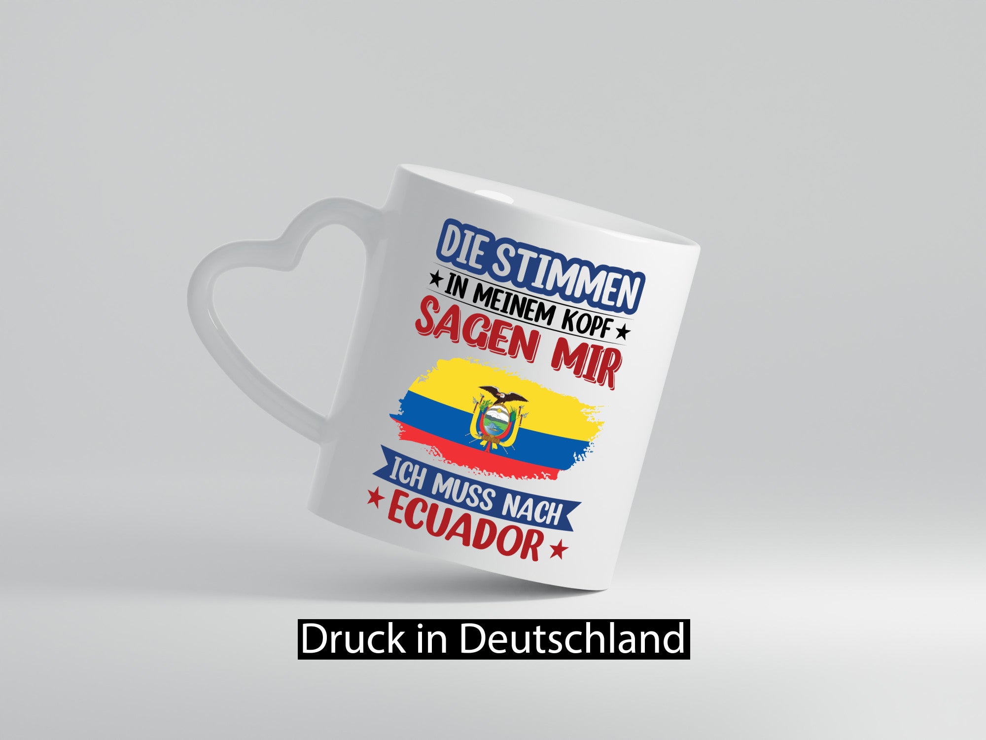 Ecuador | Urlaub Stimmen in meinem Kopf Traumland Humor Geschenkidee Tasse