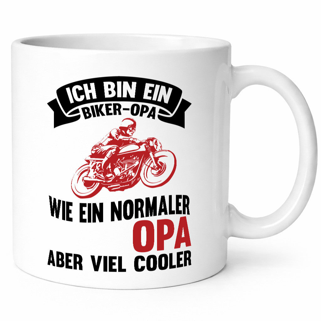Biker Opa | Cooler Großvater lustig Familie Geschenkidee Geschenk Tasse