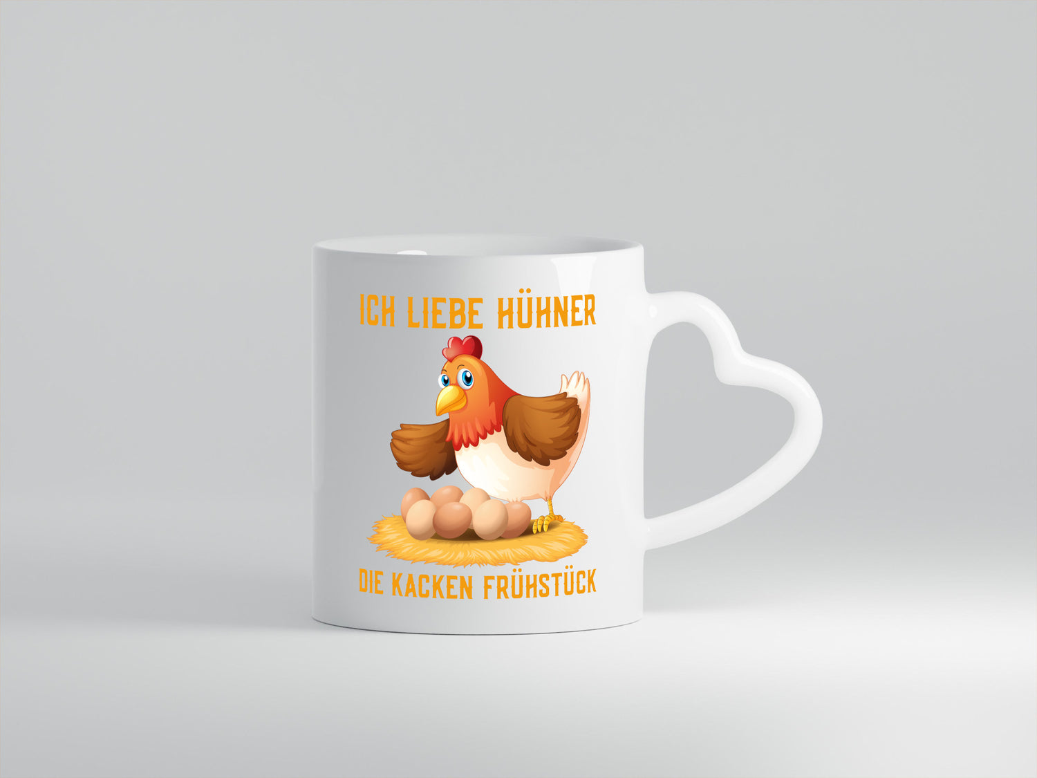 Ich liebe Hühner | Eier Frühstück Huhn Comic Witz Geschenk Humor Geschenkidee
