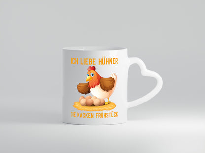 Ich liebe Hühner | Eier Frühstück Huhn Comic Witz Geschenk Humor Geschenkidee