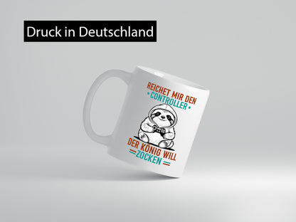 Der König will Zocken | Gamer Zocker lustiger Spruch Geschenk Humor