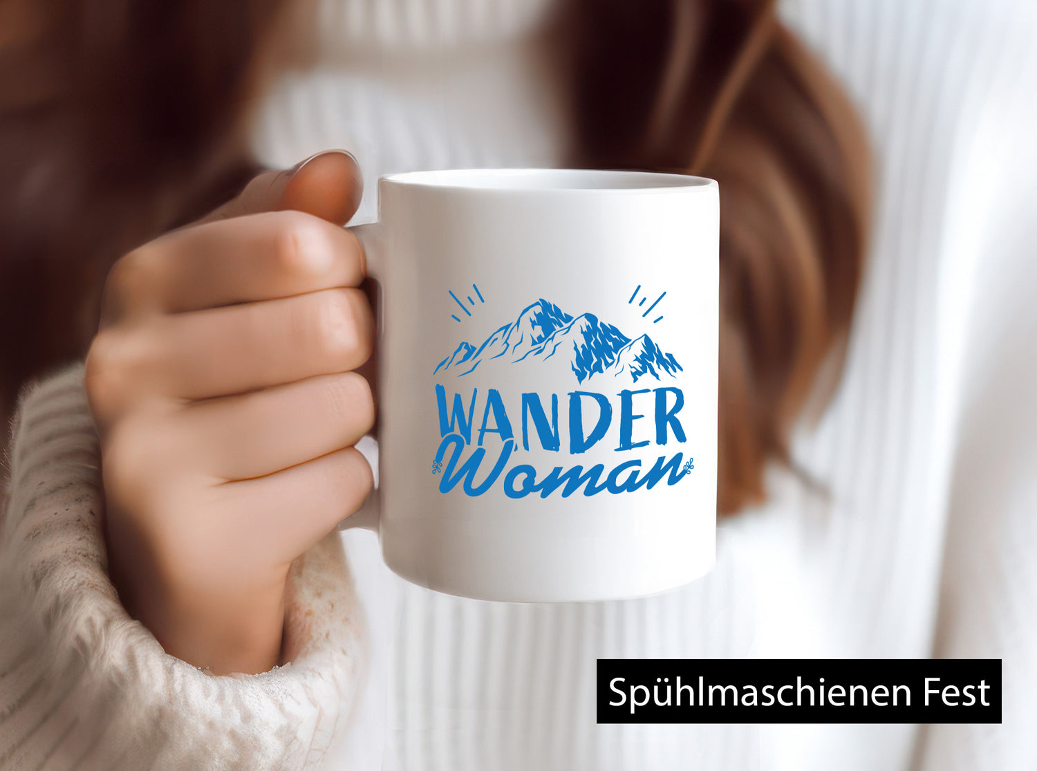 Wander Woman | Berge Geschenkidee Familie Humor Tasse
