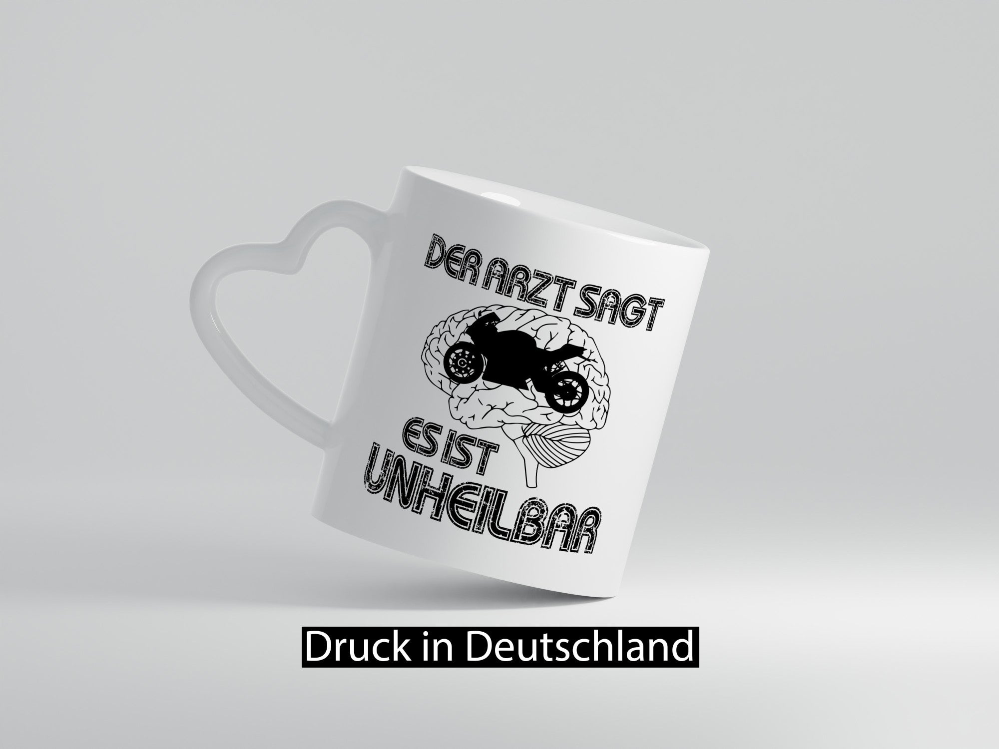 Unheilbar | Motorrad Biker lustig Humor Geschenkidee Geschenk Tasse