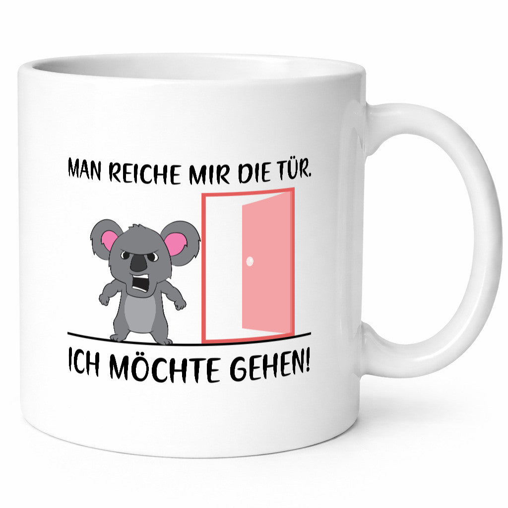 Man reiche mir die Tür | wütender Bär Comic Büro Job lustiger Spruch Geschenk