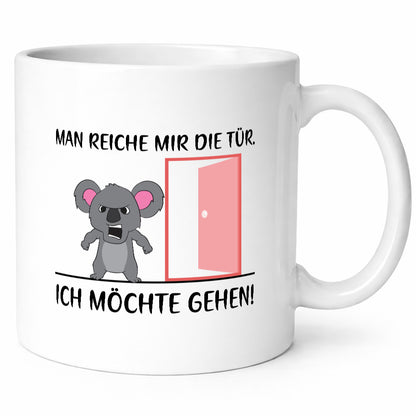Man reiche mir die Tür | wütender Bär Comic Büro Job lustiger Spruch Geschenk