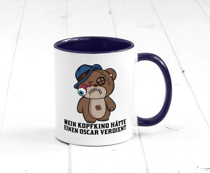 Mein Kopfkino hätte Oscar verdient | kaputter Bär Comic lustiger Spruch