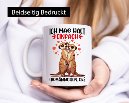 Ich mag halt erdmännchen Geschenk Humor Geschenkidee lustiger Spruch Tasse