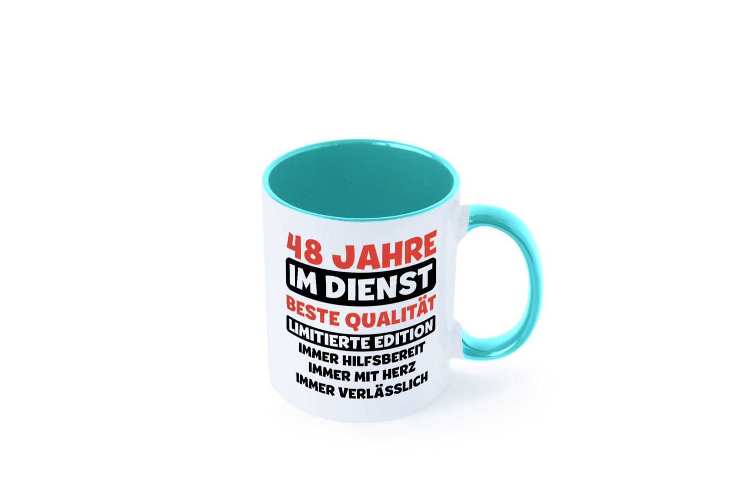 48 Jahre im Dienst | Jubiläum Arbeit v3 Humor Kollegen Büro Geschenkidee Tasse