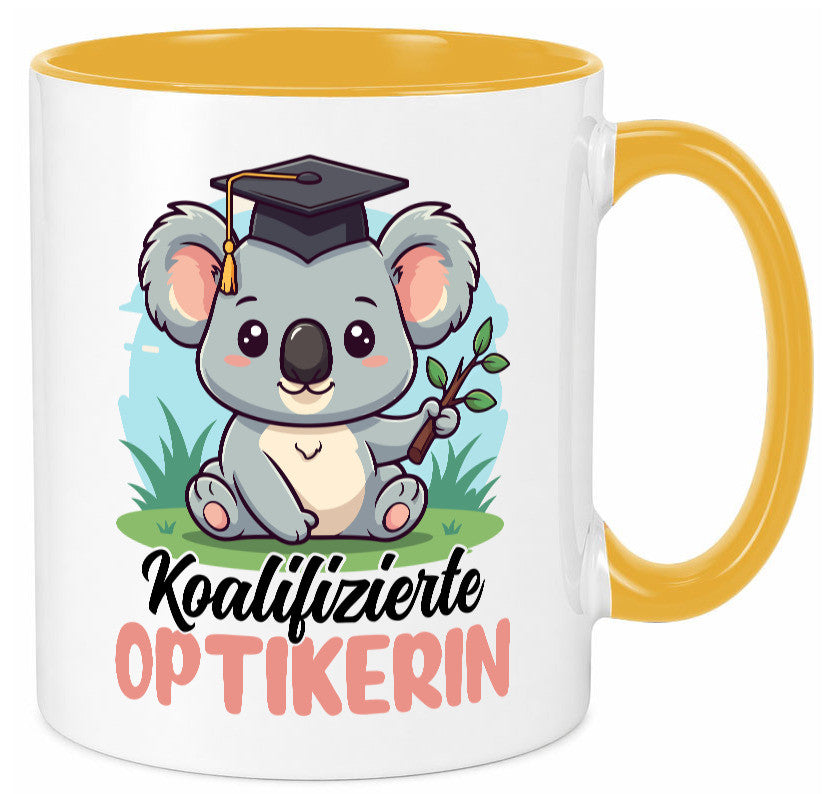Koalifizierte Optikerin | Augenoptik lustiger Spruch Geschenk Humor Tasse