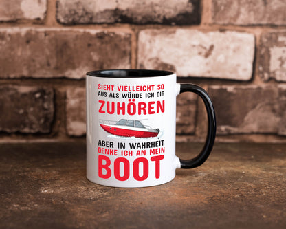 Bootbesitzer | Kapitän Tasse mein Boot lustig Humor Geschenkidee Geschenk