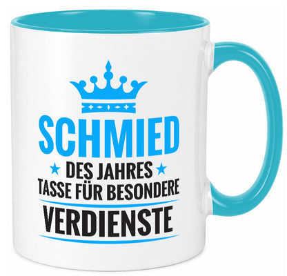 Besonderer Verdienst: Schmied | schmieden Humor Geschenkidee Tasse