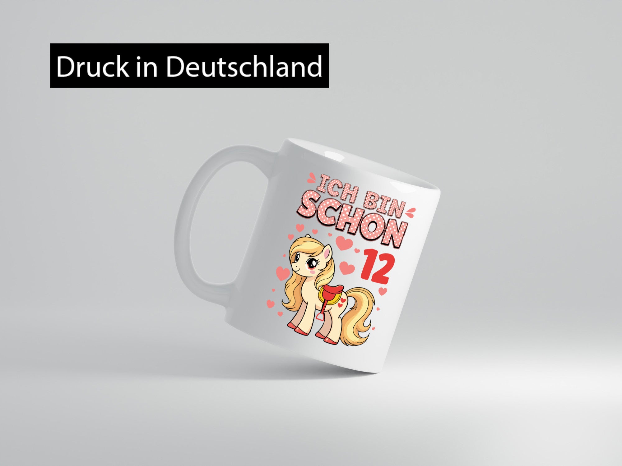12. Geburtstag | 12 Jahre Mädchen Reiten Pony lustig Geschenkidee Geschenk Tasse