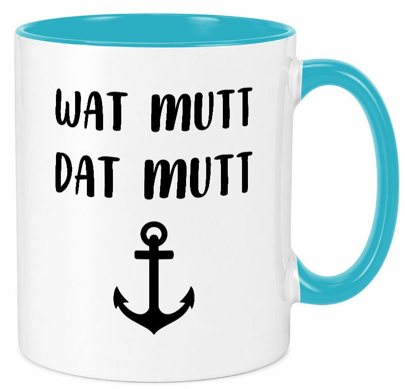 Wat Mutti | Dat Anker Muttertag lustig Familie Geschenkidee Geschenk Tasse