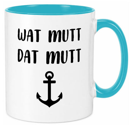 Wat Mutti | Dat Anker Muttertag lustig Familie Geschenkidee Geschenk Tasse