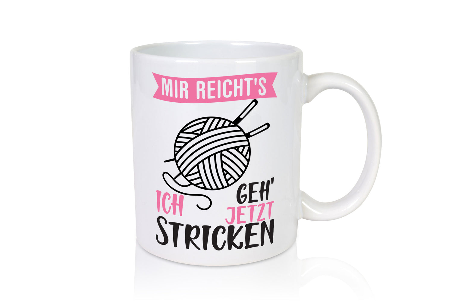 Ich geh` jetzt stricken | Strickzubehör Freundin lustiger Spruch Geschenk Humor