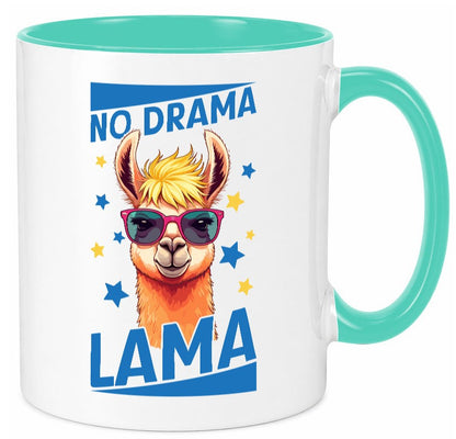 No Drama Lama | Alpaka mit Sonnenbrille Geschenk Humor Geschenkidee lustiger Tasse