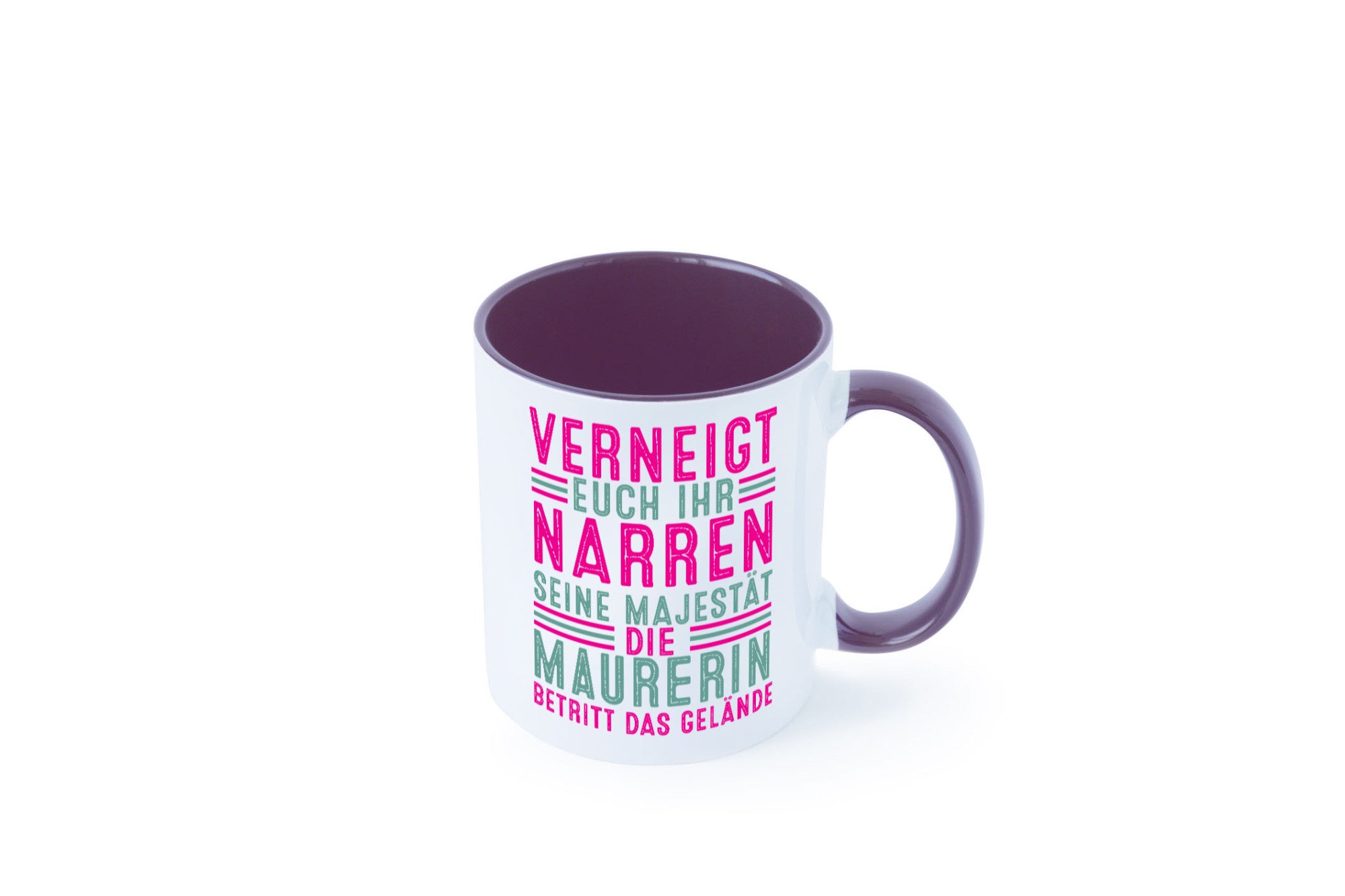 Verneigt euch: Maurerin Humor Geschenkidee Tasse