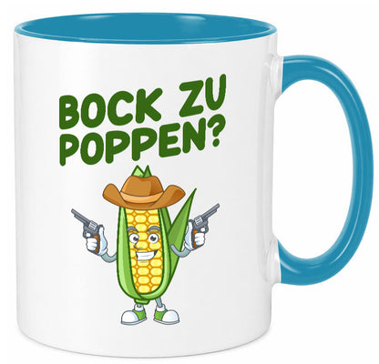 Bock auf Poppen | Mais Lustig Geschenk Humor Geschenkidee lustiger Spruch Tasse