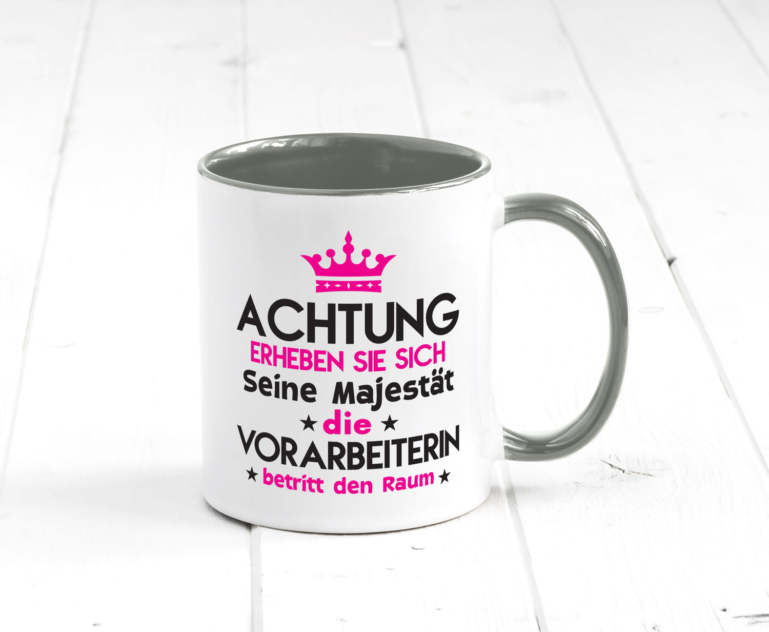 Seine Majestät Vorarbeiterin | Kollegin Teamleiter lustig Arbeit Kollegen Büro