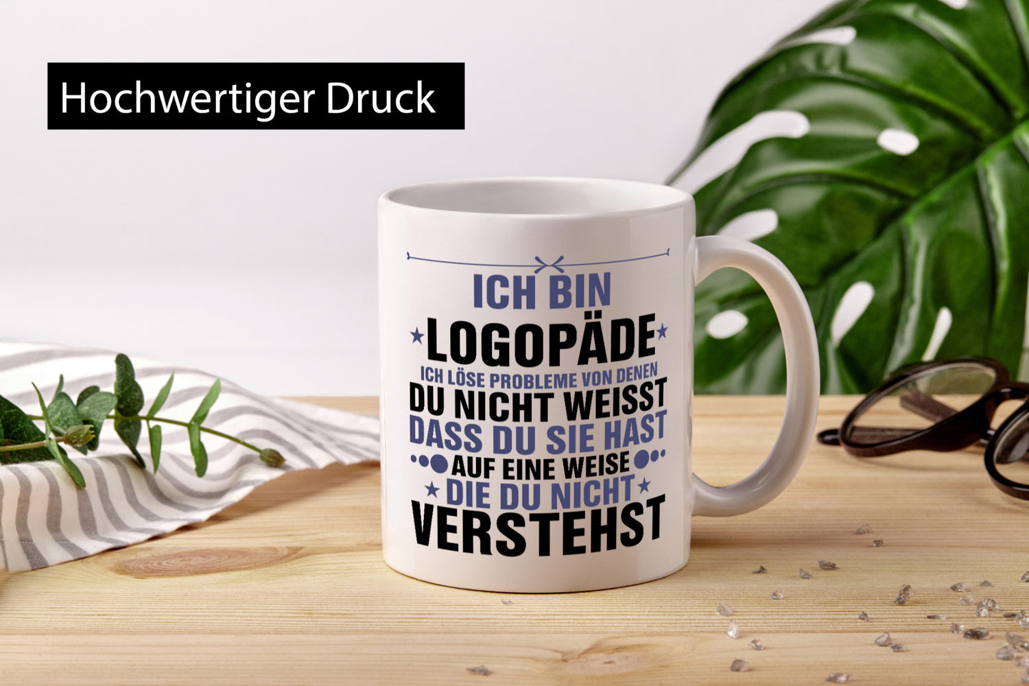 Löse Probleme: Logopäde | Sprachtherapie v2 Geschenkidee Humor Tasse