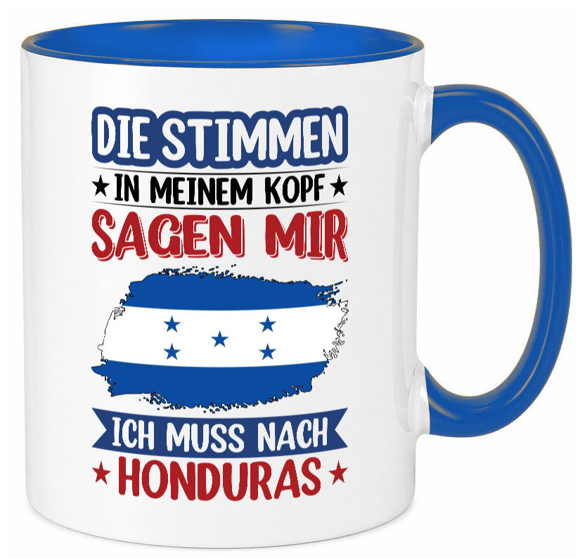 Honduras | Urlaub Stimmen in meinem Kopf Traumland Geschenkidee Humor Tasse