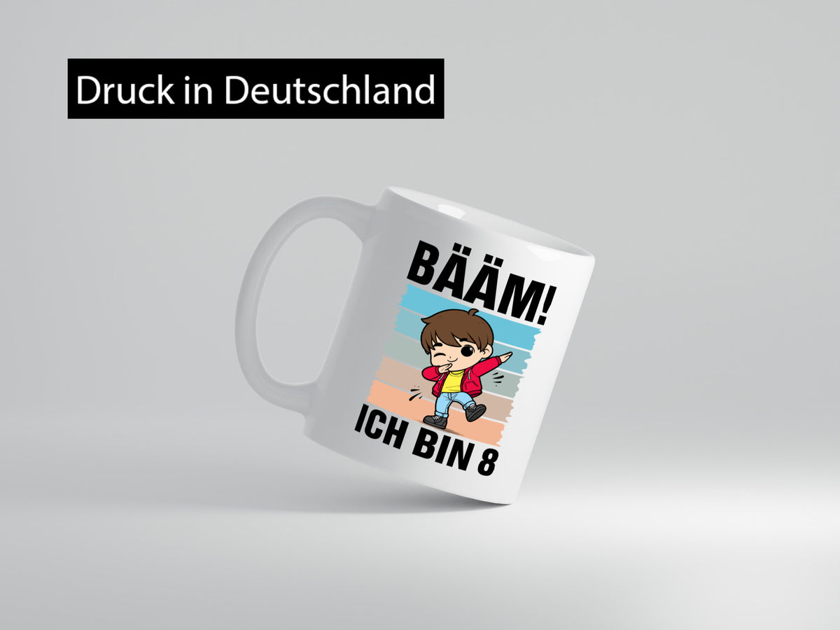 8. Geburtstag | Ich bin 8 Jahre Bäääm Dabbing Kind lustig Geschenkidee Geschenk Tasse