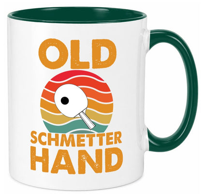 Old Schmetterhand | Vereinssport Tischtennis Spruch lustiger Geschenk Humor Tasse