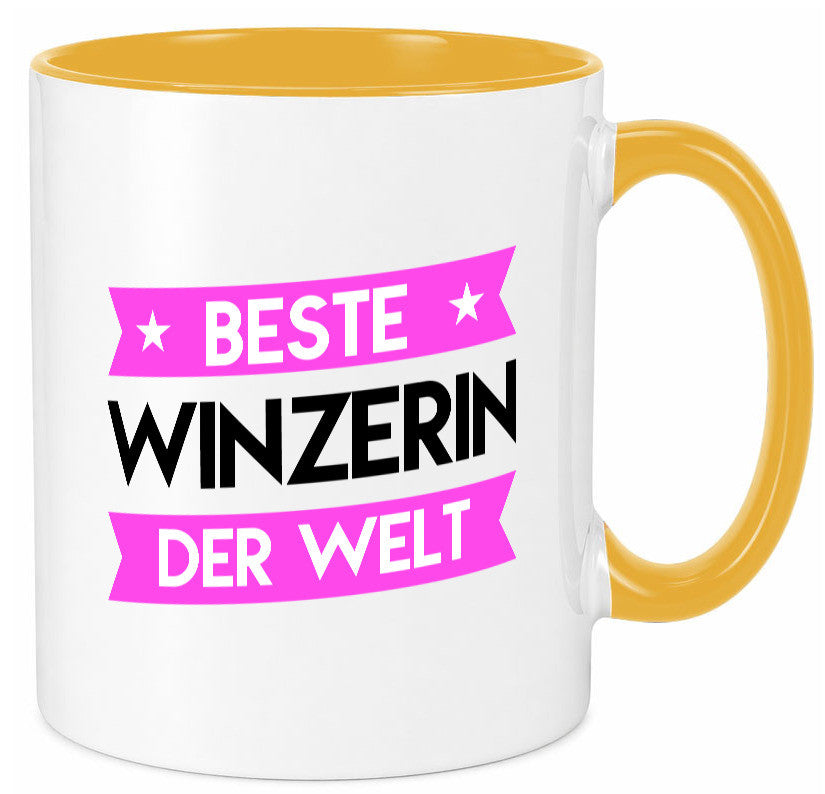 Beste Winzerin | Weinbauer Wein Geschenk Humor Geschenkidee lustiger Spruch Tasse