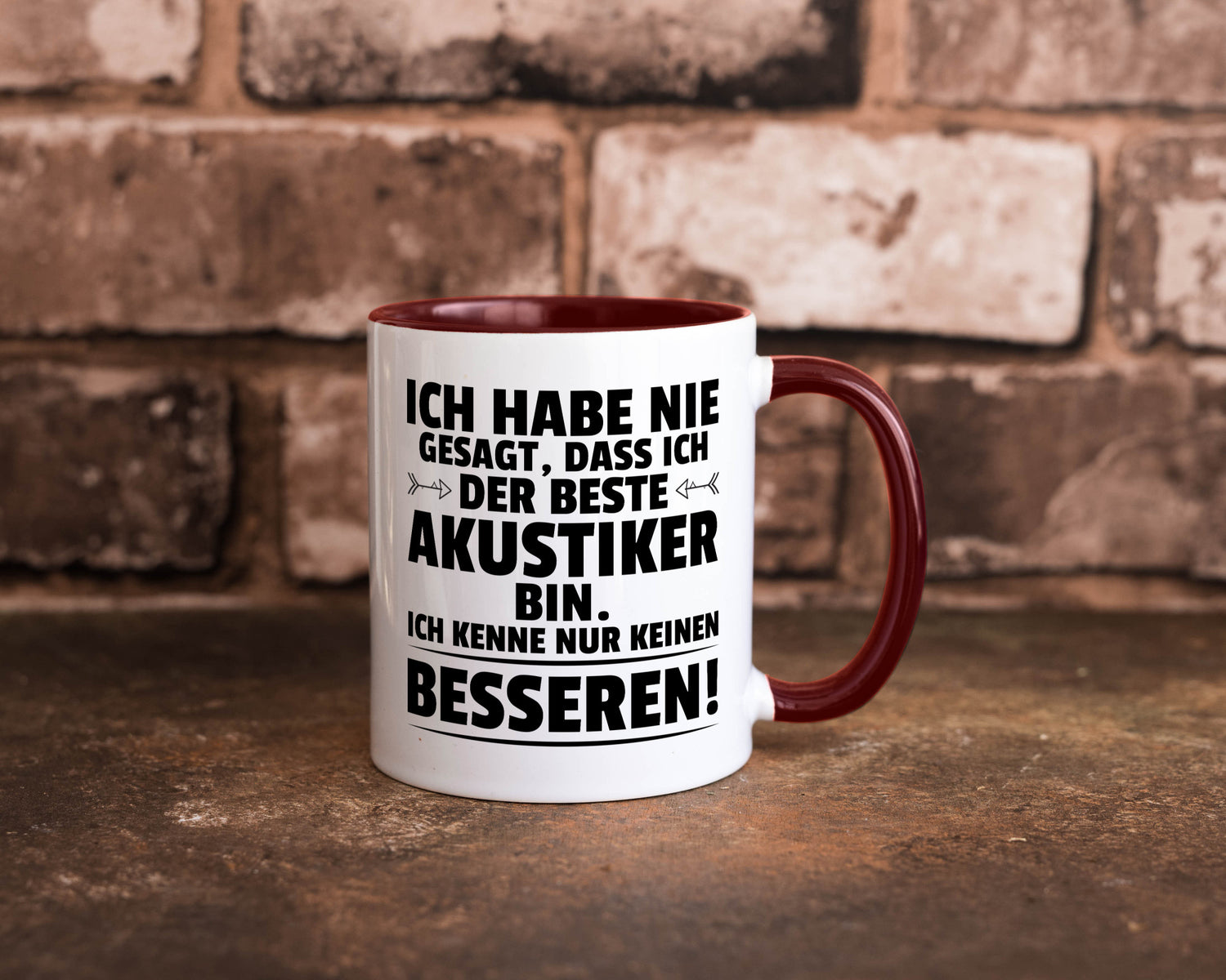 Keinen Besserer Akustiker | Akustik Hörgeräteakustik Geschenkidee Humor Tasse
