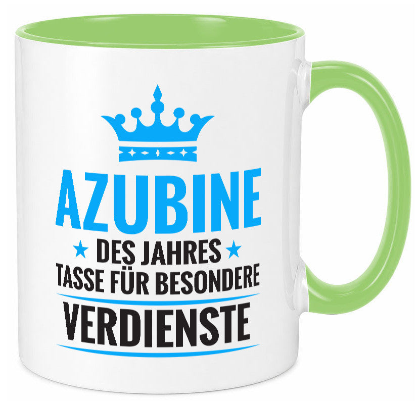 Besonderer Verdienst: Azubine | Ausbildung Lehrling lustig Humor Geschenkidee
