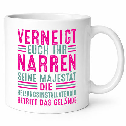 Verneigt euch: Heizungsinstallateurin | Heizung lustig Humor Geschenkidee