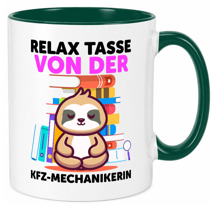 Relax Tasse: KFZ-Mechanikerin | Mechaniker KFZ Humor Geschenkidee Tasse